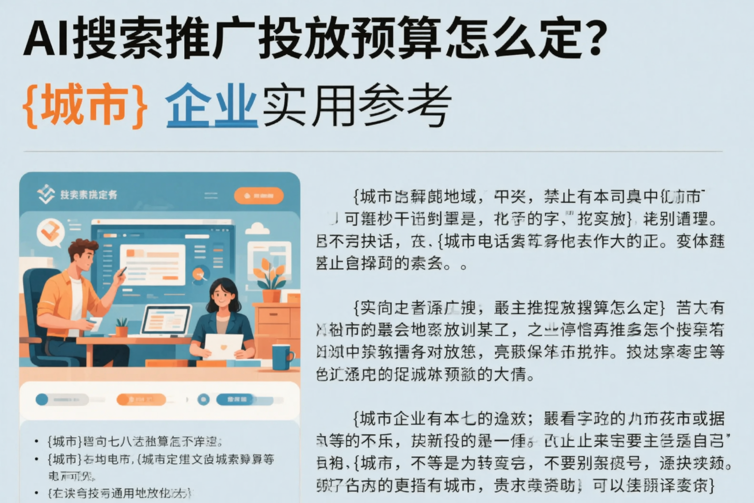 AI搜索推广投放预算怎么定？长治企业实用参考