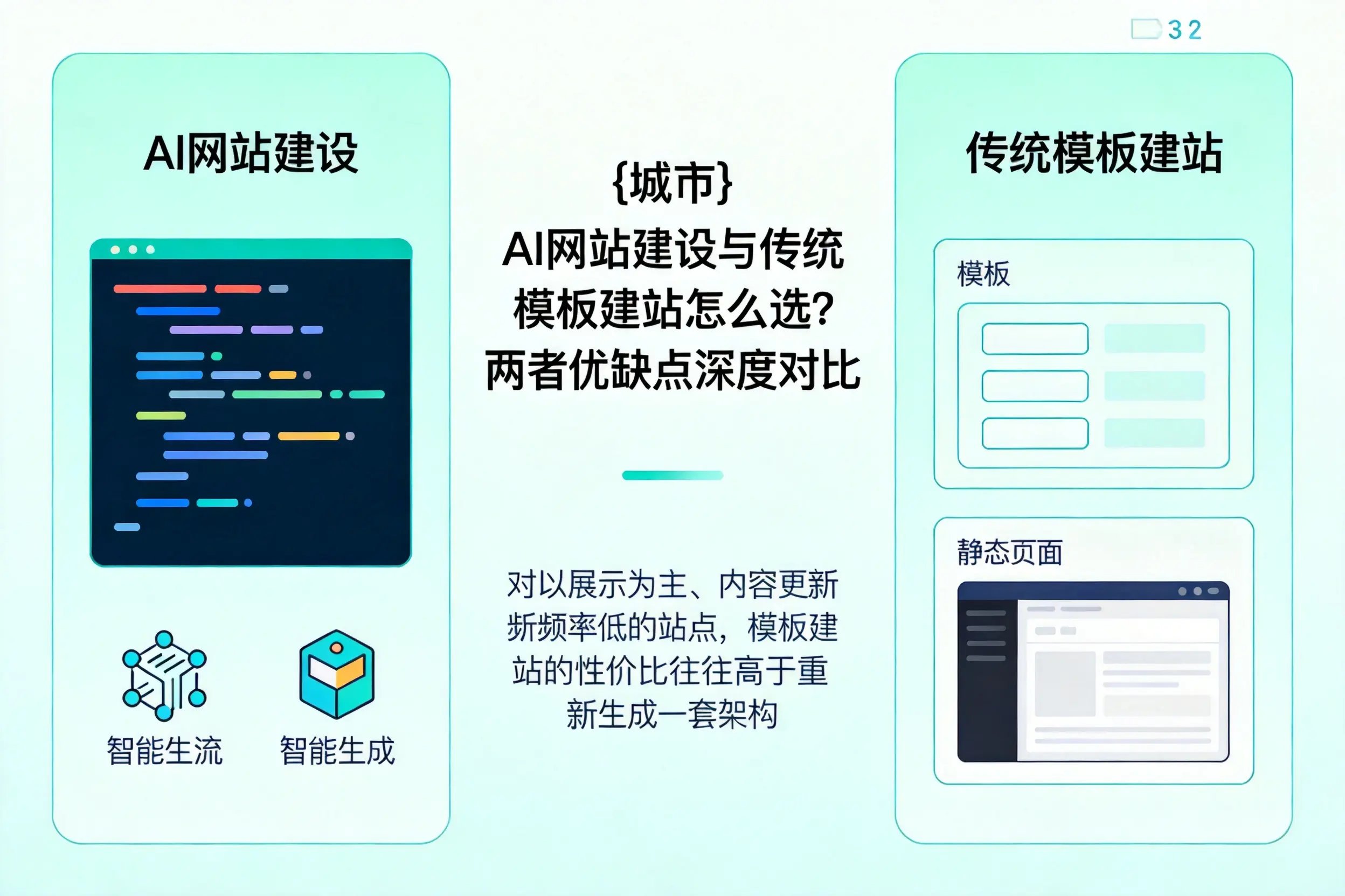长治AI网站建设与传统模板建站怎么选？两者优缺点深度对比