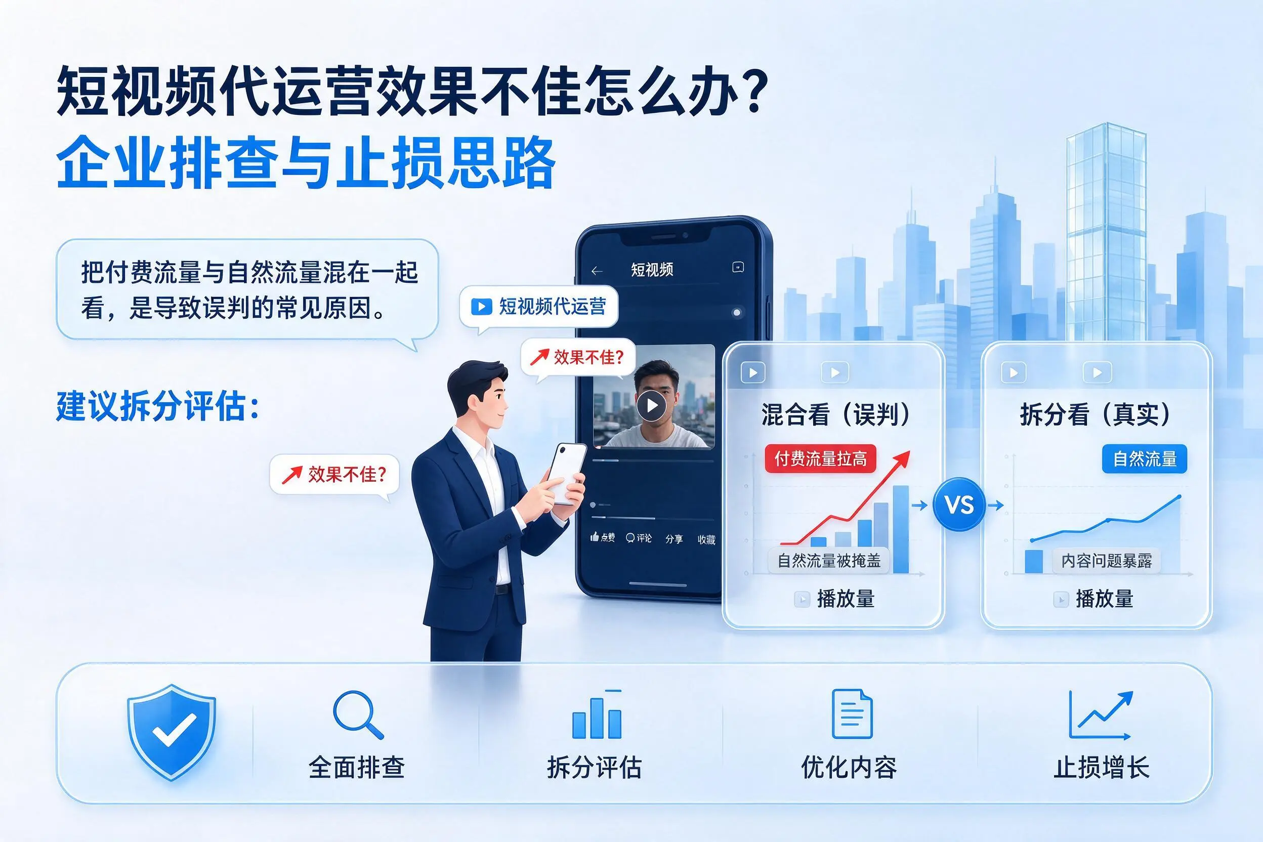 短视频代运营效果不佳怎么办？长治企业排查与止损思路