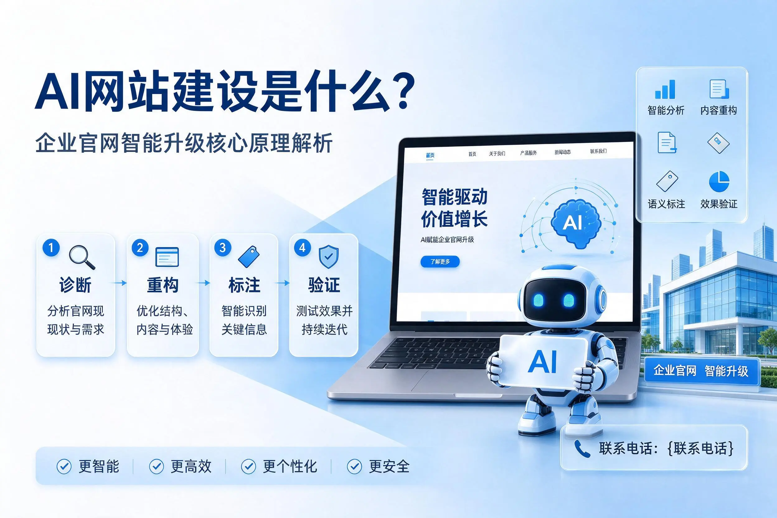 AI网站建设是什么?长治企业官网智能升级核心原理解析